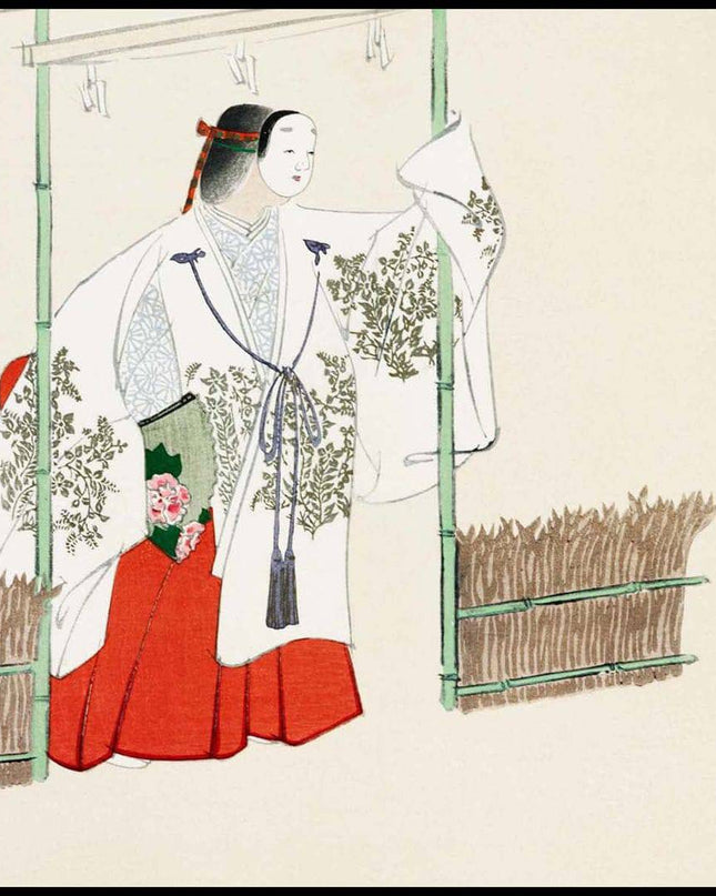Kamisaka Sekka - Masked man from Momoyogusa