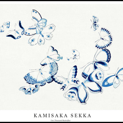 Kamisaka Sekka - One Thousand Butterflies Poster