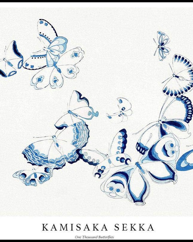 Kamisaka Sekka - One Thousand Butterflies Poster