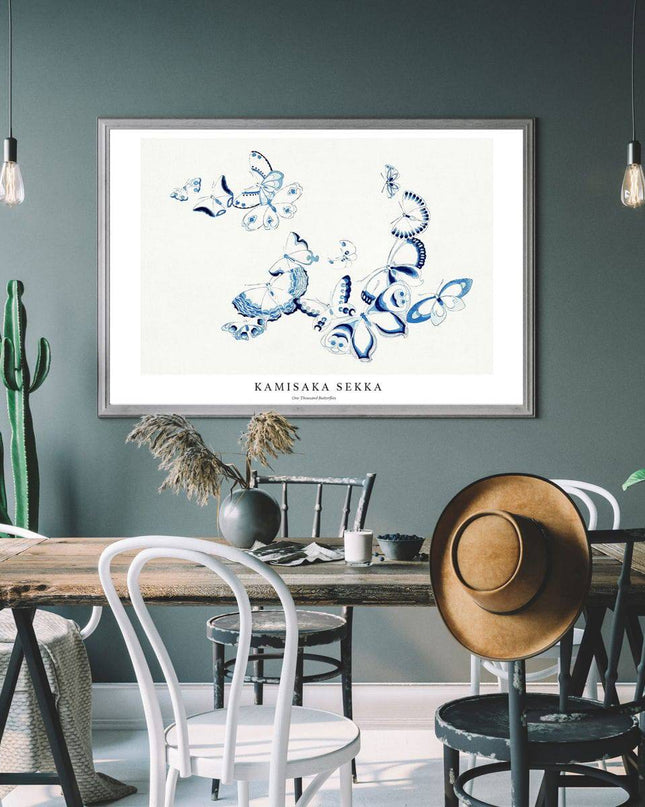 Kamisaka Sekka - One Thousand Butterflies Poster