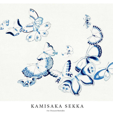 Kamisaka Sekka - One Thousand Butterflies Poster