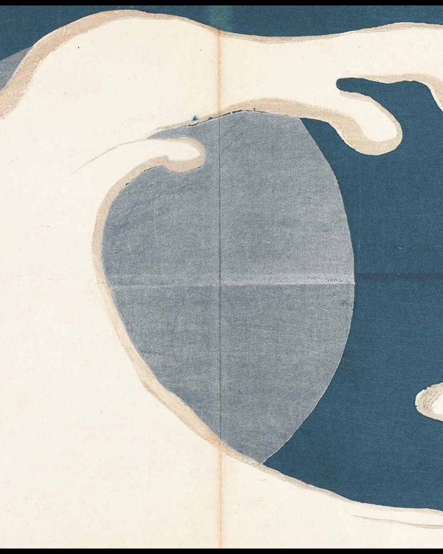 Kamisaka Sekka - Waves and Sun