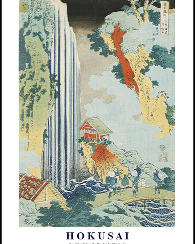 Katsushika Hokusai - Ono Waterfall on the Kisokaidō Poster