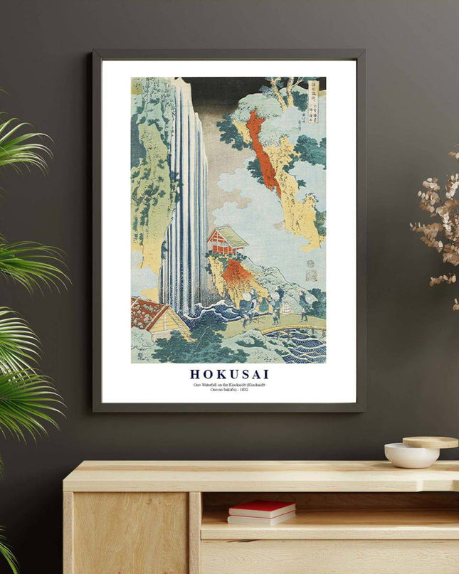 Katsushika Hokusai - Ono Waterfall on the Kisokaidō Poster