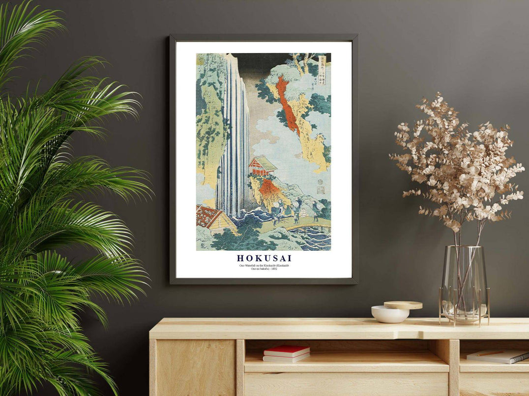 Katsushika Hokusai - Ono Waterfall on the Kisokaidō Poster