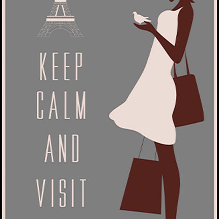 Keep Calm and Visit Paris Poster