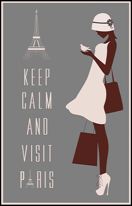 Keep Calm and Visit Paris Poster