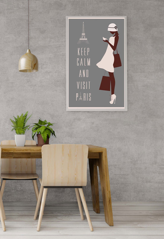 Keep Calm and Visit Paris Poster
