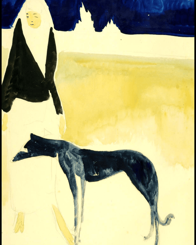 Léon Spilliaert - Femme Au Lévrier