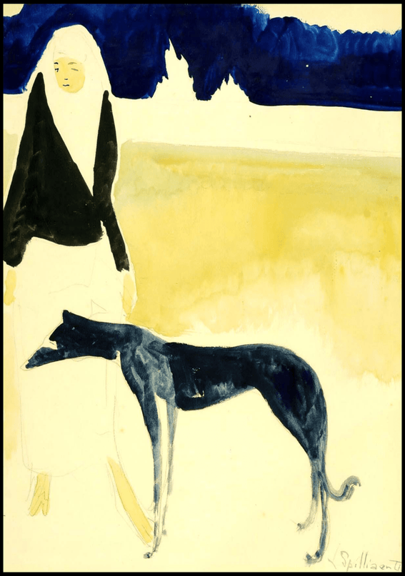 Léon Spilliaert - Femme Au Lévrier