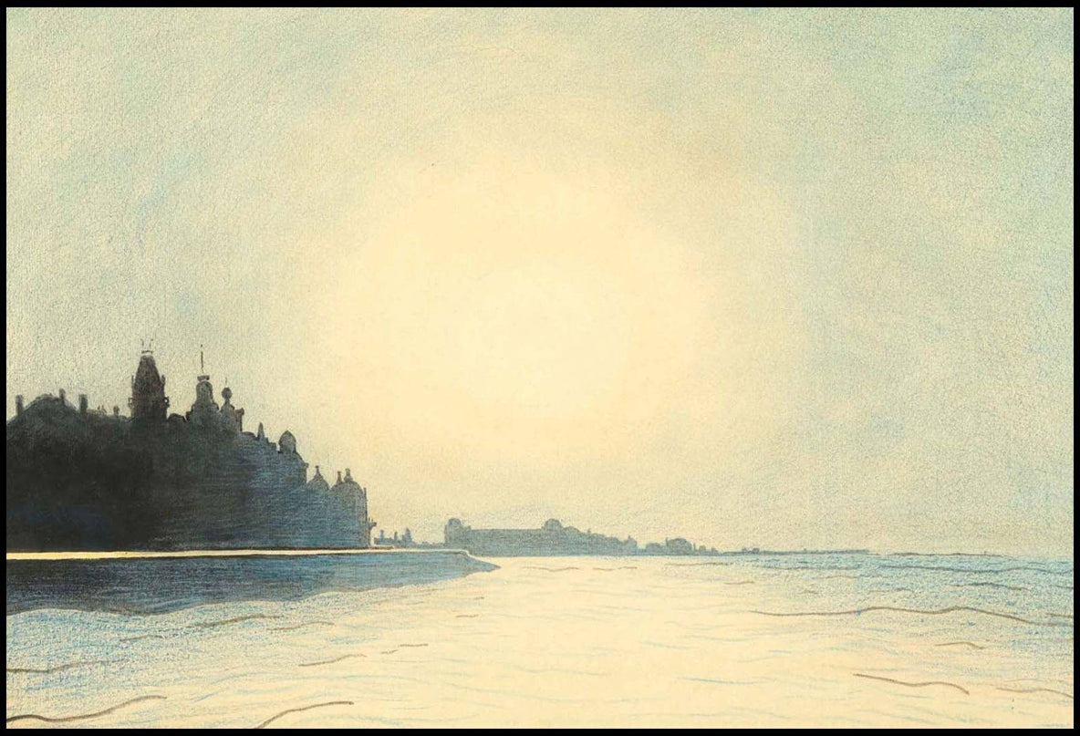 Léon Spilliaert - The Seawall In Ostend Seen From The Pier