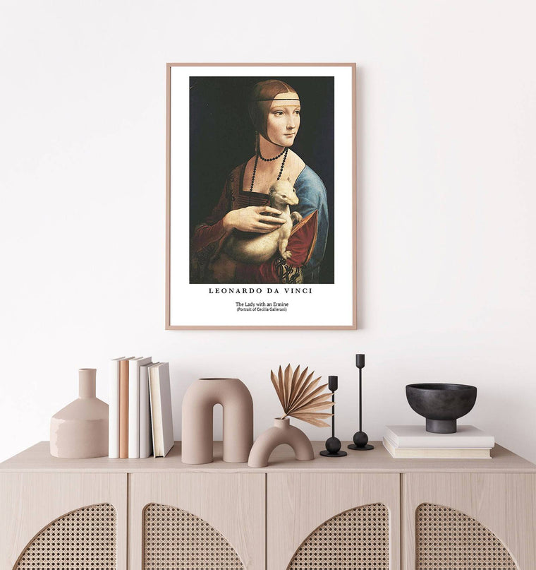 Leonardo da Vinci - The Lady with an Ermine Poster