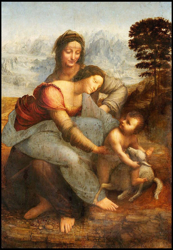 Leonardo da Vinci - The Virgin and Child with Saint Anne