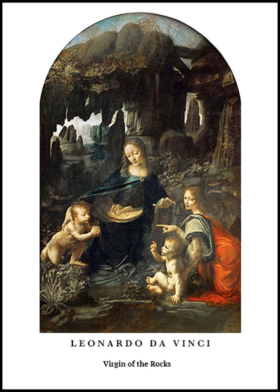 Leonardo da Vinci - Virgin of the Rocks Poster