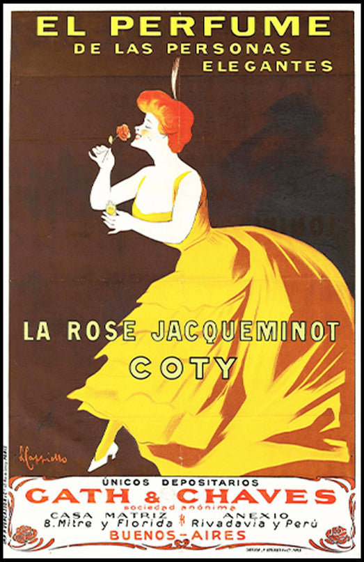 Leonetto Cappiello - La Rose Jacqueminot Coty Poster