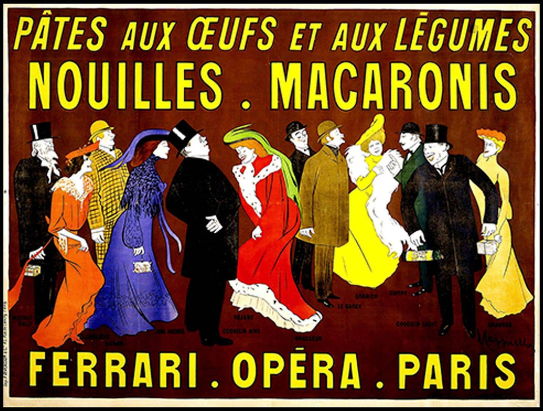 Leonetto Cappiello - Pâtes Aux Oeufs Et Aux Légumes Poster