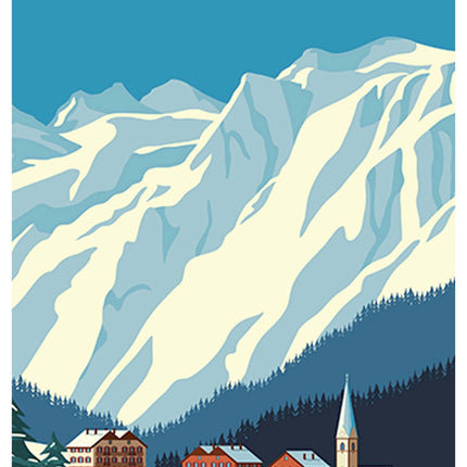 Les Alpes Travel Poster