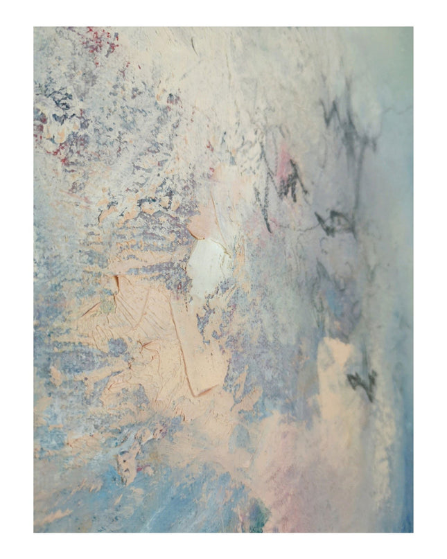 Light Blue Brush Strokes Poster