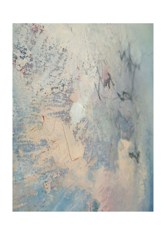 Light Blue Brush Strokes Poster