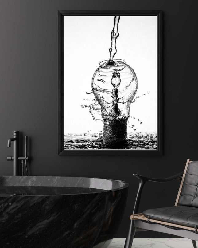 Light Bulb Watering Poster