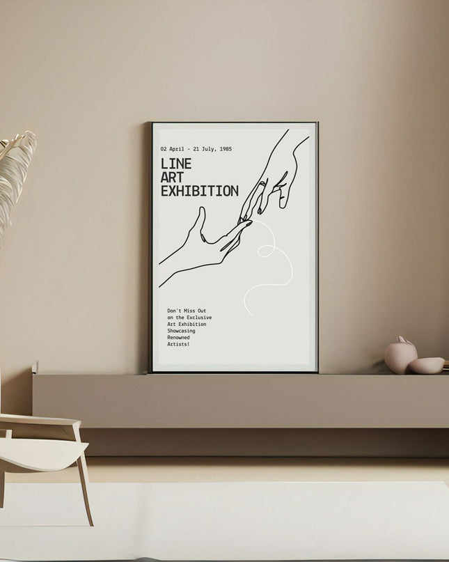 Line Art Exhibition Poster