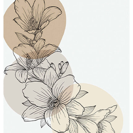 Line Art Floral No 2 Poster
