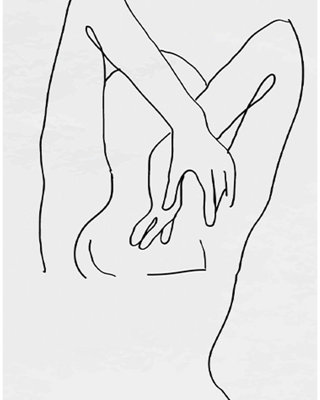Line Art Woman Poster