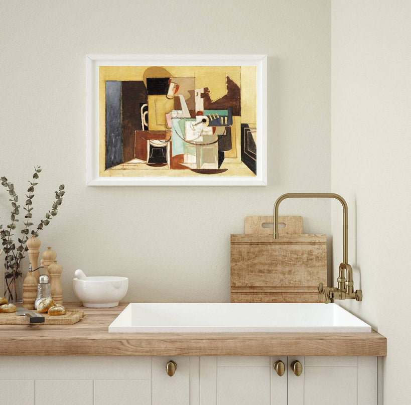 Louis Marcoussis - Personnage Assis À Une Table Ronde