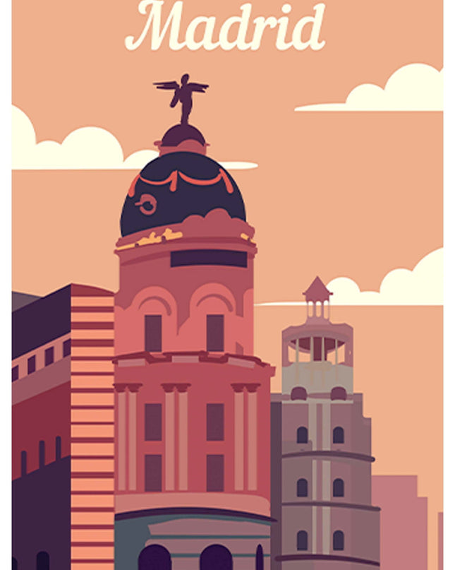 Madrid Travel Poster