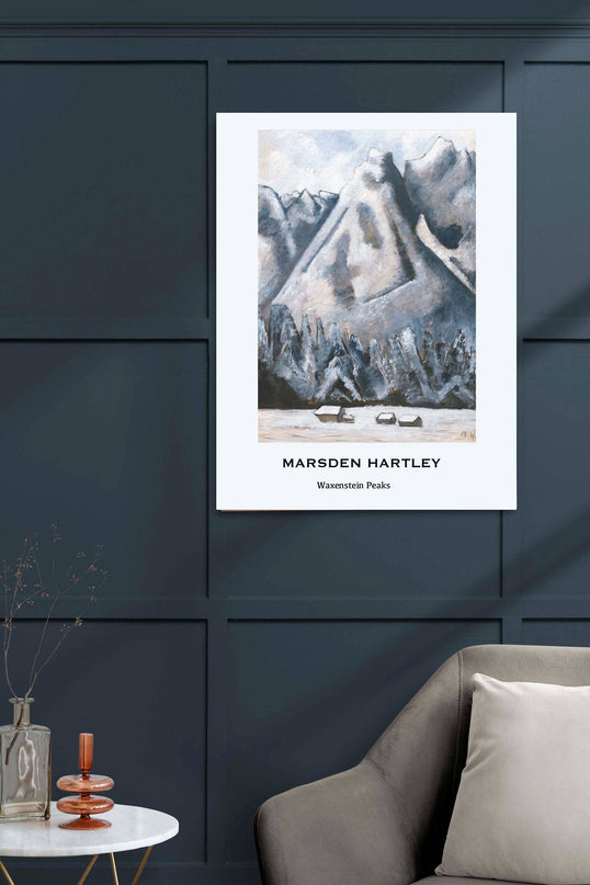 Marsden Hartley - Waxenstein Peaks Poster