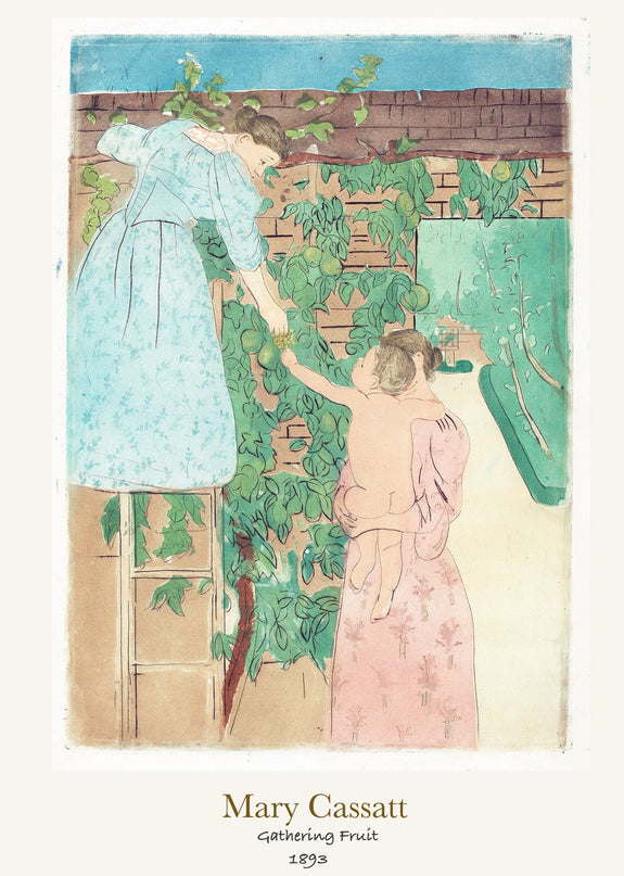 Mary Cassatt - Gathering Fruit Poster