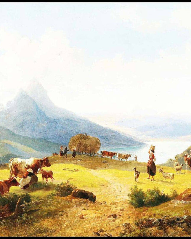 Max Joseph Wagenbauer - An Idyllic Mountain Landscape