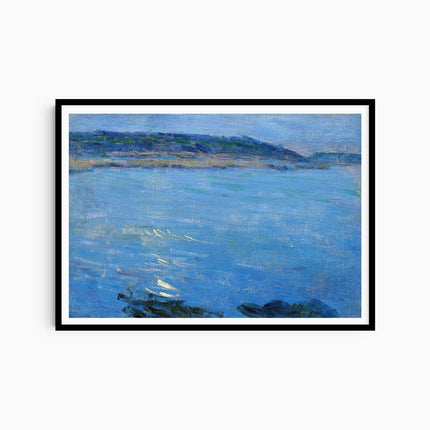 Max Kurzweil - Blue seascape in the moonlight