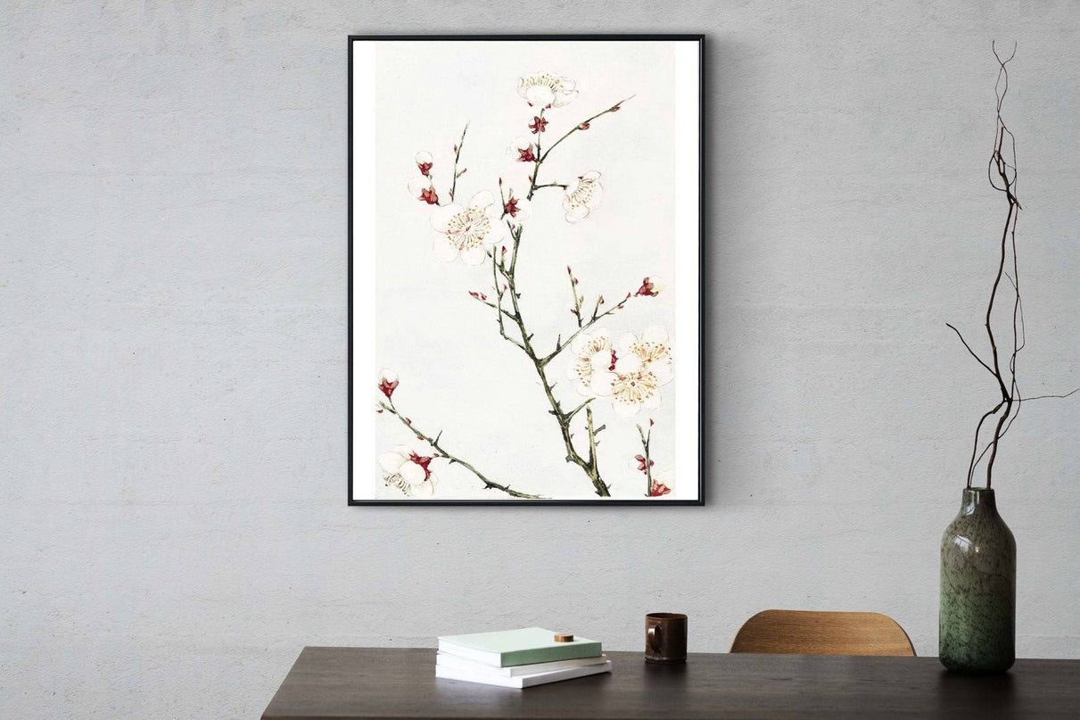Megata Morikaga - Plum Branches with Blossoms