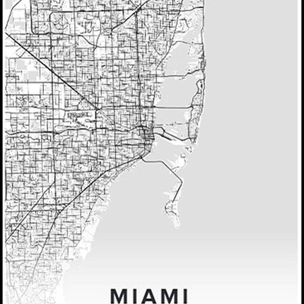 Miami Map Poster