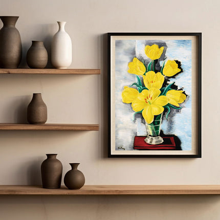 Moïse Kisling - Vase de Tulipes