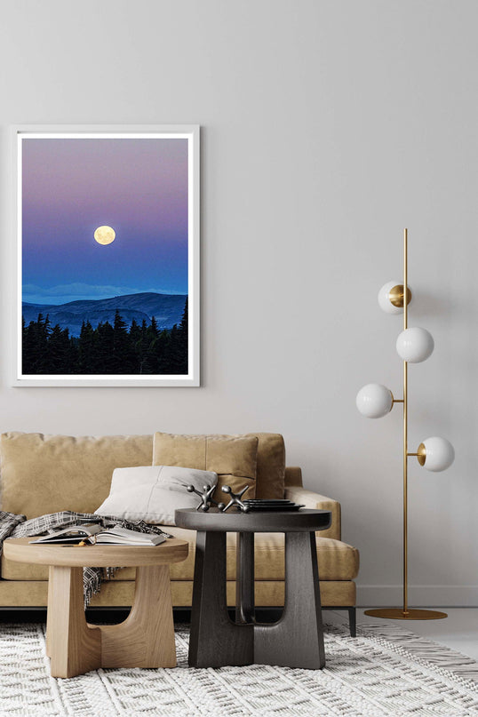 Moon On The Horizon Poster
