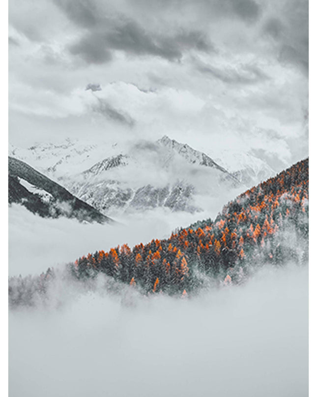 Mountain Under Cloudy Sky Poster
