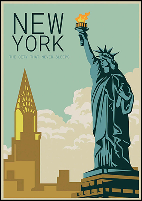New York City Illustration Poster