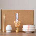 4pcs Kiln Baked Pink Tea Bowl