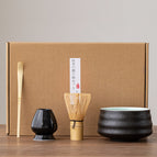 4pcs Black Porcelain Tea Bowl