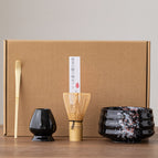 4PCs Kiln Baked Black Tea Bowl