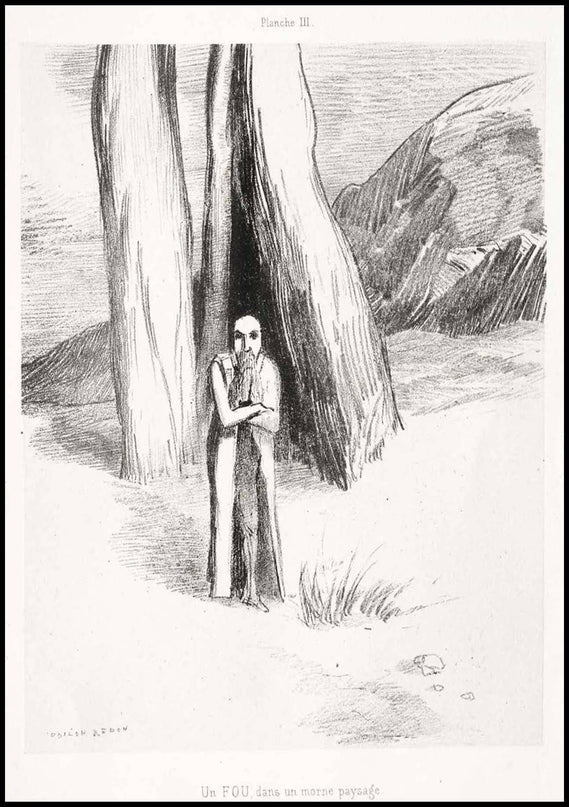 Odilon Redon - A Madman in a Dismal Landscape