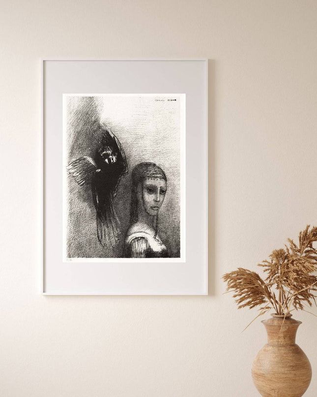Odilon Redon - And a Large Bird