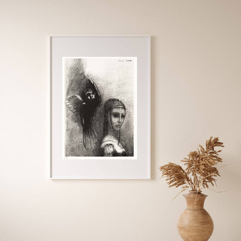 Odilon Redon - And a Large Bird