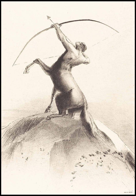 Odilon Redon - Centaur Visant les Nues