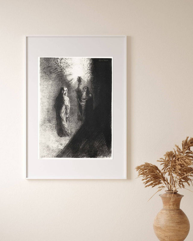 Odilon Redon - He Raises the Bronze Urn
