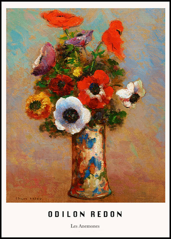 Odilon Redon - Les Anemones Poster