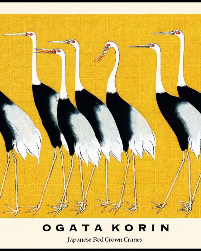 Ogata Korin - Japanese Red Crown Cranes Poster