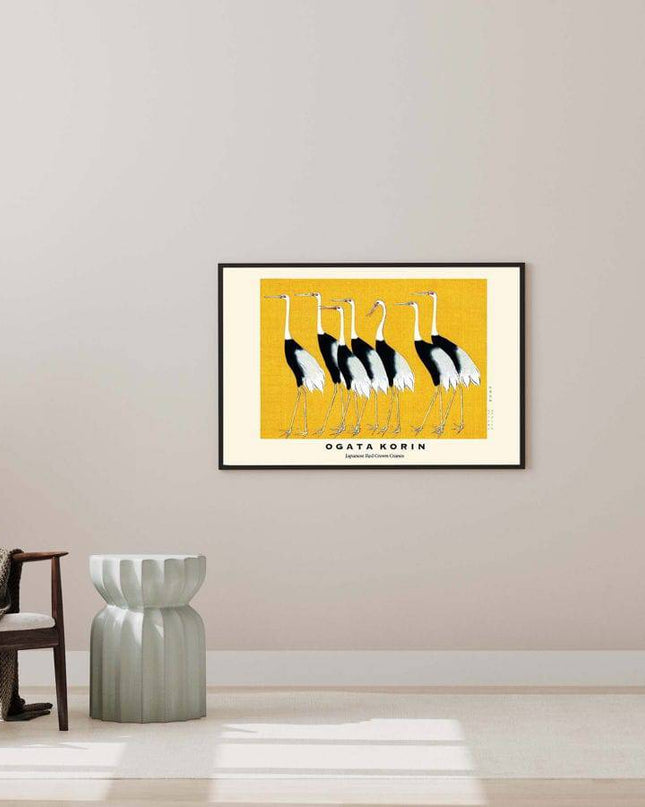 Ogata Korin - Japanese Red Crown Cranes Poster